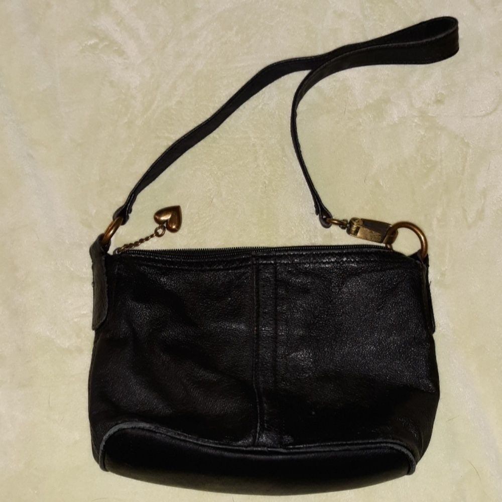 St. John's‎ Bay Small Black Genuine Leather Purse